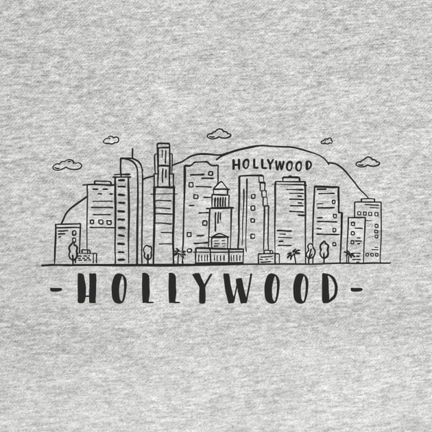 Skyline of Hollywood by EarlAdrian